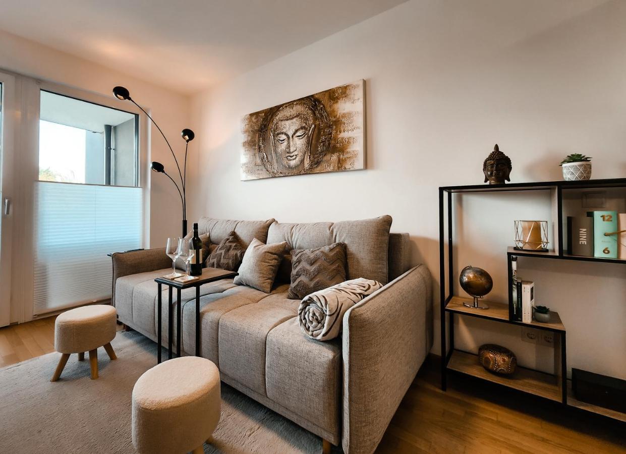 Vienna Green - Modern New Apartment, Old Danube Exterior foto